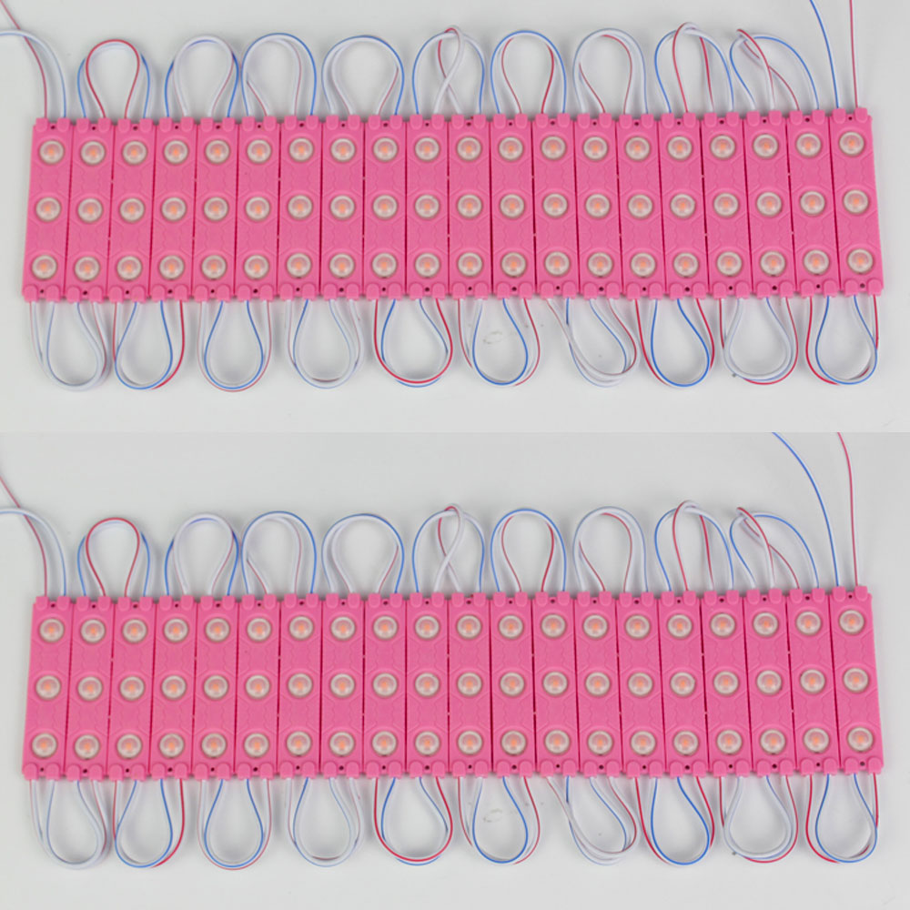 3 LED Strips 12V Waterproof 5630/5730 LED SMD Injection Module (Color - Pink, 40 Modules led)
