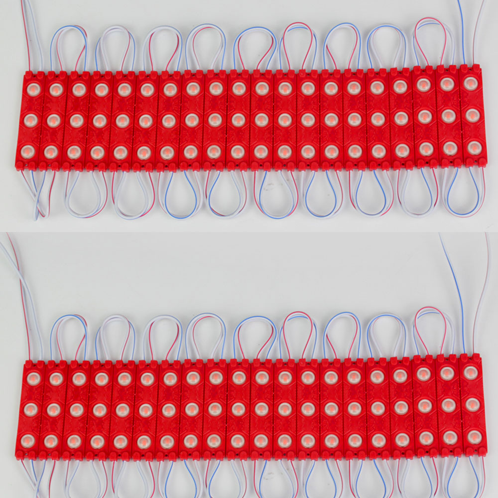 3 LED Strips 12V Waterproof 5630/5730 LED SMD Injection Module (Color - Red, 40 Modules led)